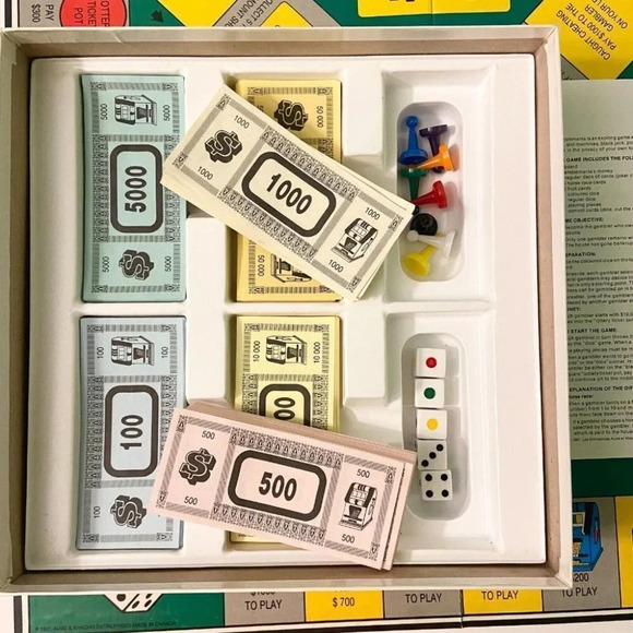 Vintage 1987 Gamblemania Board Game Aube and  Khacho Gambling Game Complete - Picture 11 of 12